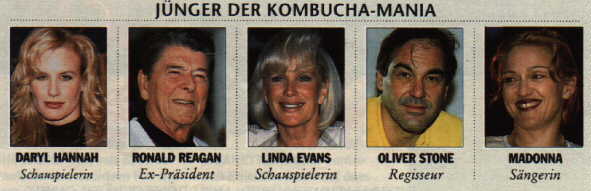 Famous Kombucha Fans - from the German magazine FOCUS